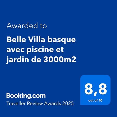 Belle Villa Basque Avec Piscine Et Jardin De 3000M2 Saint-Jean-de-Luz Dış mekan fotoğraf